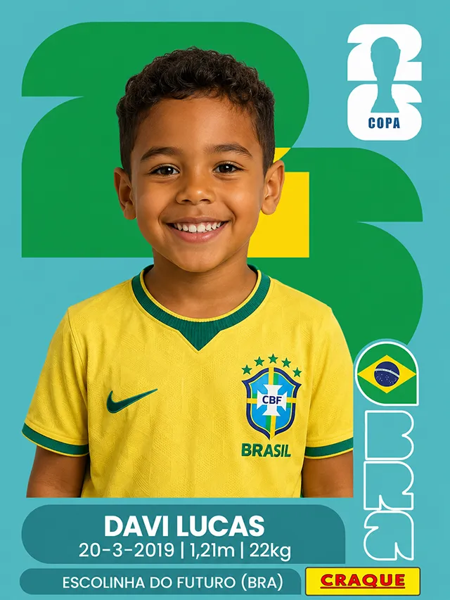 Figurinha personalizada da Copa 2026